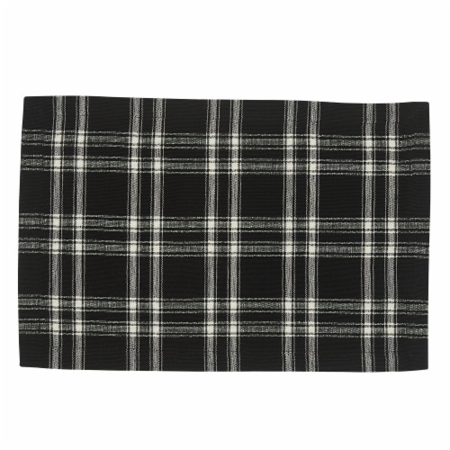 Park Designs Fairfield Placemat Set - Black Perspective: front