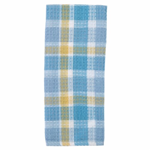 Park Designs Forget Me Not Waffle Weave Dishtowel Perspective: front