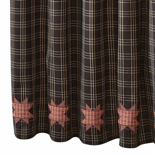 Park Designs Farmhouse Star Shower Curtain 72 x 72 Perspective: front
