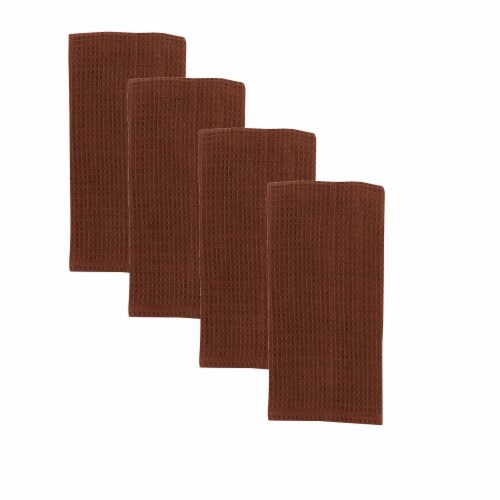 Park Designs Solid Expresso Waffle Dishtowel Perspective: front