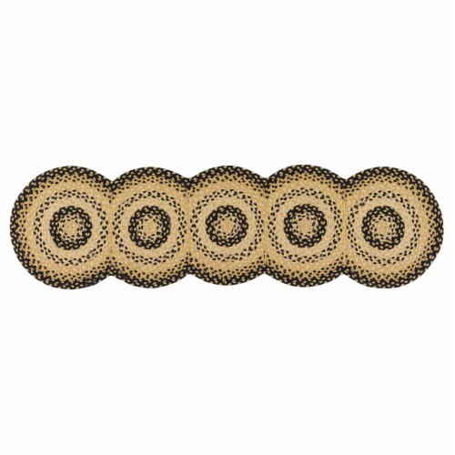 Park Designs Cornbread Braided Table Runner - 54 L Perspective: front