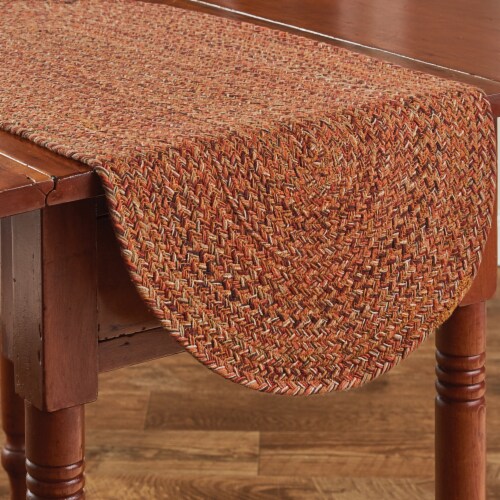 Park Designs Allspice Braided Table Runner 15 x 54 Perspective: front
