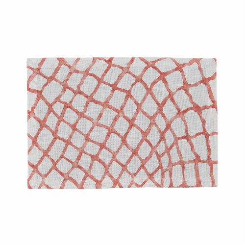 Split P Seaview Placemat Set - Coral Perspective: front