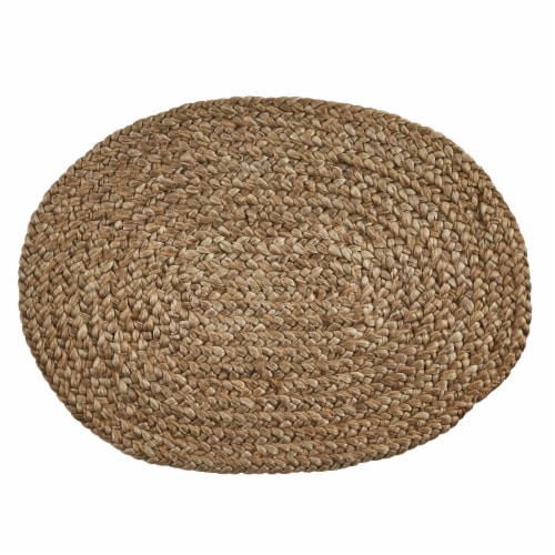 Park Designs Oval Jute Braided Placemats - Beige - Set of 4 Perspective: front