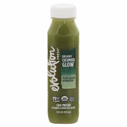 Evolution Fresh Organic Cucumber Glow Juice Perspective: front