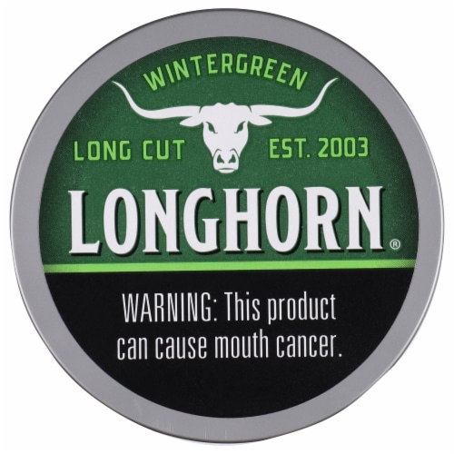 Longhorn® Long Cut Wintergeen Snuff Perspective: front