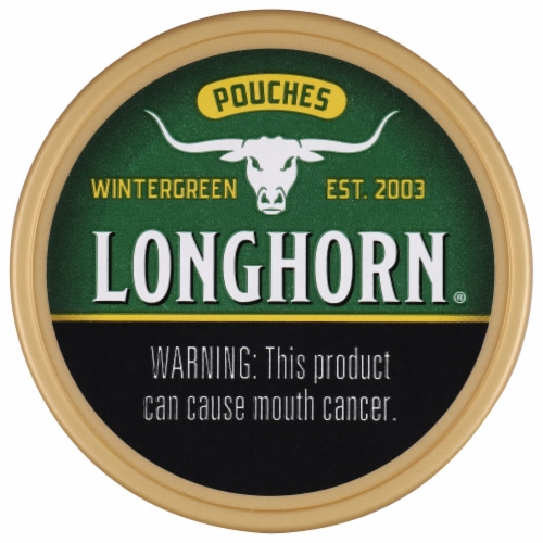 Longhorn Wintergreen Snuff Pouches Perspective: front