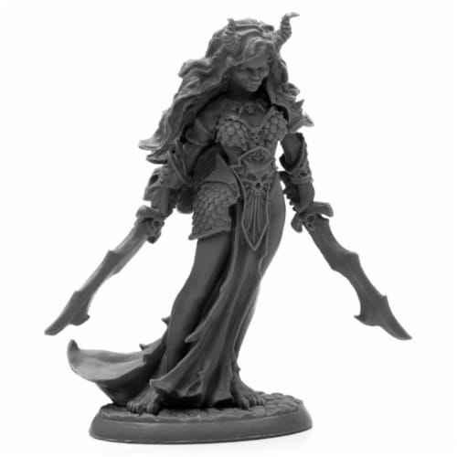 Reaper Miniatures REM44003 Bones Black-Ziba, Female Efreeti Miniature Perspective: front