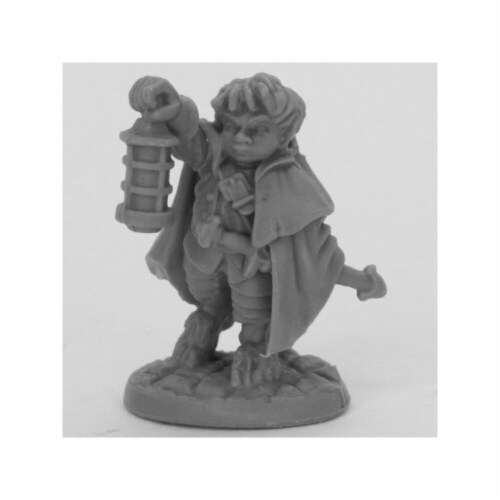 Reaper Miniatures  Bones Bergamot Halfling Scout Miniatures&#44; Black Perspective: front