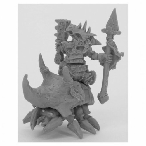 Reaper Miniatures REM44055 Bones Black-Bloodstone Gnome Cavalry Miniature Perspective: front