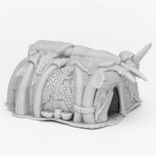 Reaper Miniatures REM44087 Bones Runehorn Hut Miniatures, Black Perspective: front