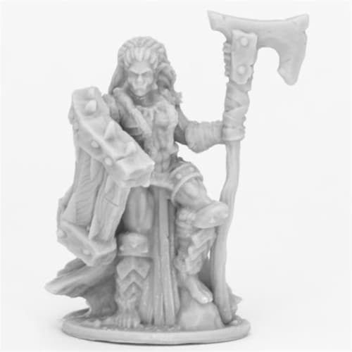 Reaper Miniatures REM44088 Bones Jade Fire Chieftain Miniatures, Black Perspective: front