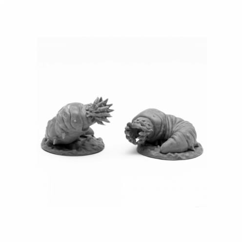 Reaper Miniatures  Bones Black-Giant Maggots Miniature - 2 Piece Perspective: front