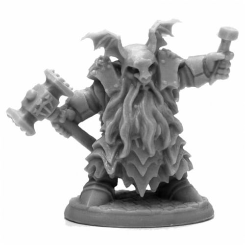 Reaper Miniatures REM44113 Bones Black-Irontongue Priest Miniature Perspective: front