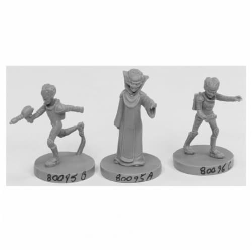 Reaper Miniatures REM49001 Bones Alien Overlords Miniatures Set, Black - Pack of 3 Perspective: front