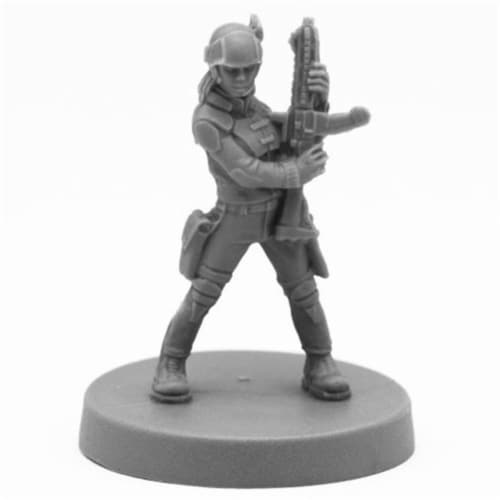 Reaper Miniatures REM49020 Bones Tess, Adventuring Heroine Miniatures, Black Perspective: front