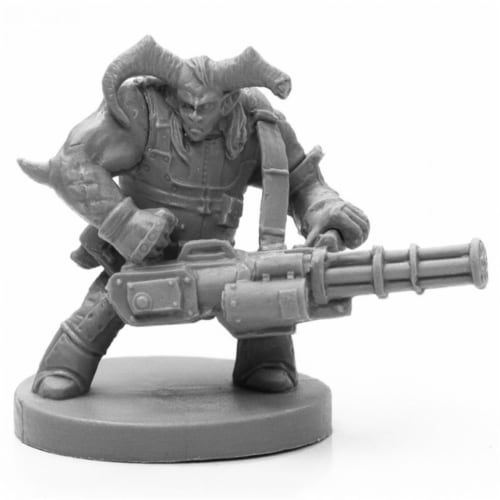Reaper Miniatures REM49028 Bones Black-Caine, Cyber-Troll Miniature Perspective: front