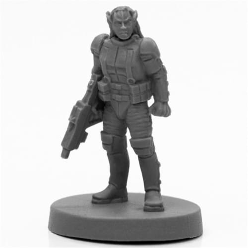 Reaper Miniatures REM49031 Bones Black Malvernis Soldier Miniatures & Miniature Games Perspective: front