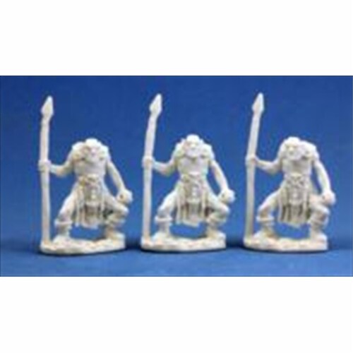 Reaper Miniatures 77003 Bones - Orc Spearmen Set Of 3 Perspective: front