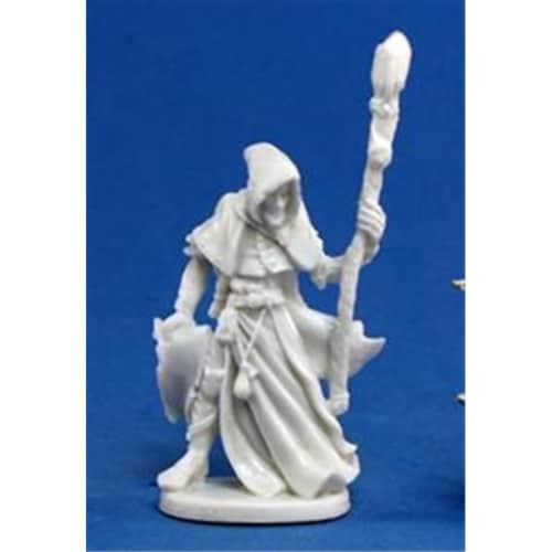 Reaper Miniatures 77040 Bonest50 - Satheras, Male Warlock Perspective: front