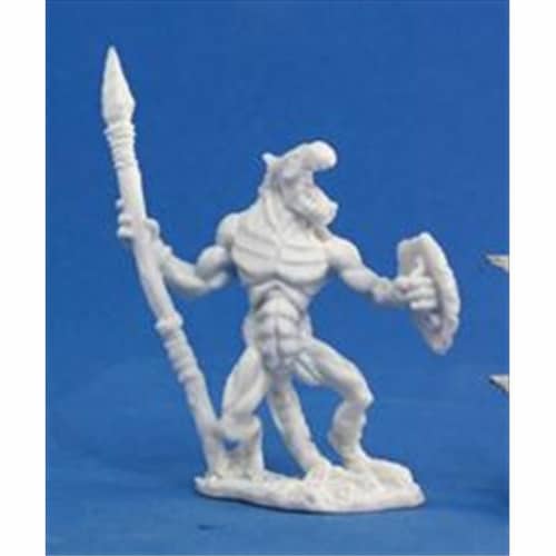 Reaper Miniatures 77050 Bones - Lizardman Soldier Perspective: front