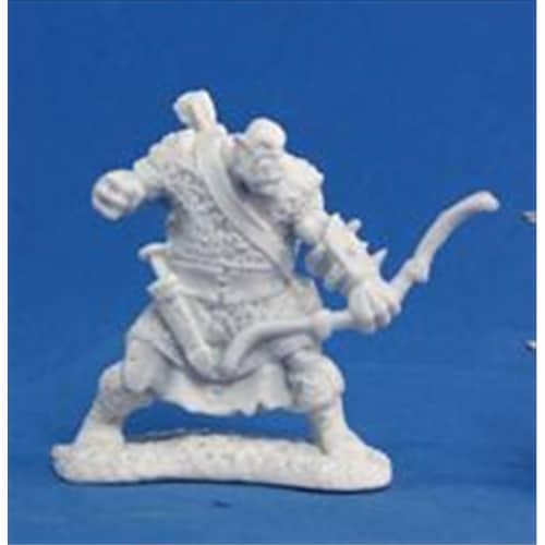 Reaper Miniatures 77056 Bones - Orc Sniper Archer Perspective: front