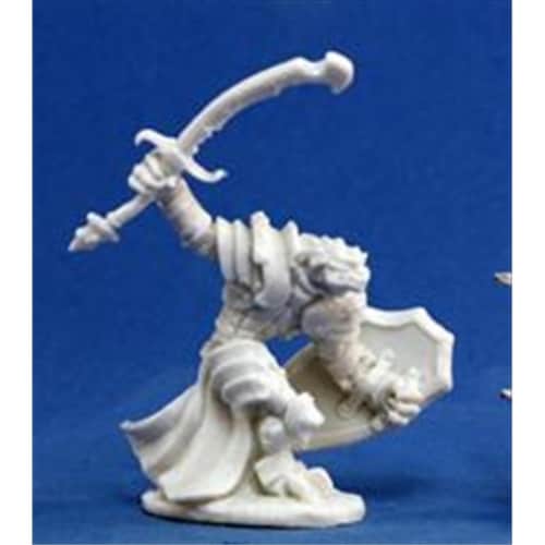 Reaper Miniatures 77060 Bones - Dragonman Warrior Perspective: front