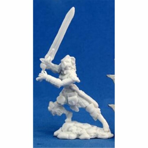 Reaper Miniatures 77062 Bones - Deenah- Female Barbarian Perspective: front