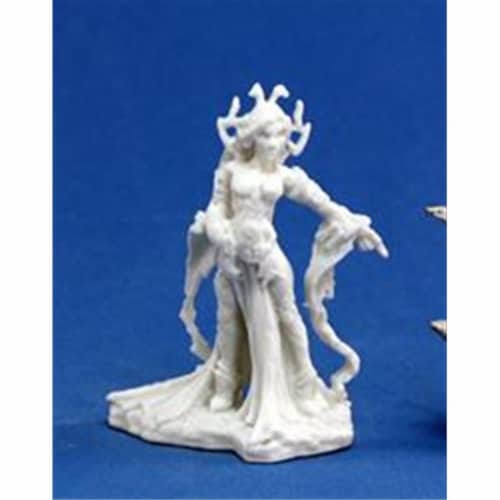 Reaper Miniatures 77066 Bones - Shaeress- Dark Elf Queen Perspective: front