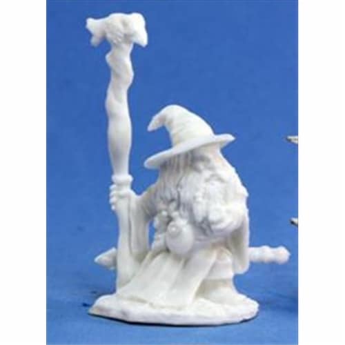 Reaper Miniatures 77075 Bones - Kael Stonekindle- Dwarf Wizard Perspective: front