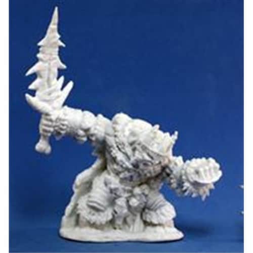 Reaper Miniatures 77106 Bones - Boerogg Blackrime Frost Giant Jarl Perspective: front