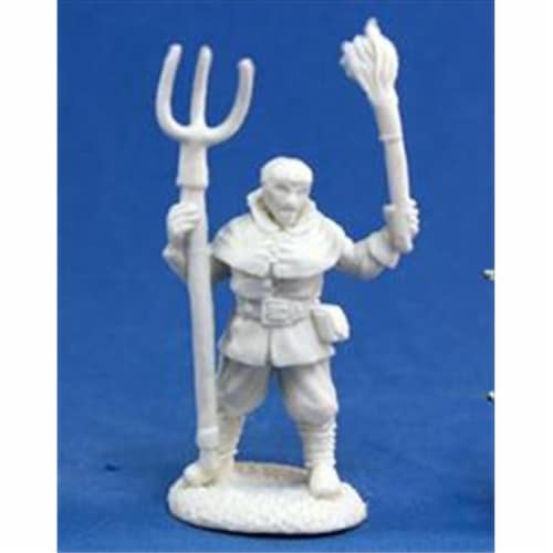 Reaper Miniatures 77140 Bones - Townsfolk Village Rioter Perspective: front