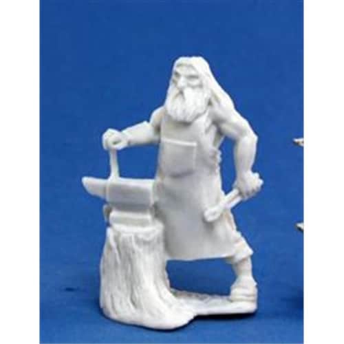 Reaper Miniatures 77142 Bones - Townsfolk Blacksmith Perspective: front