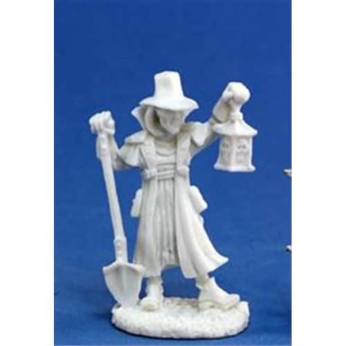 Reaper Miniatures 77143 Bones - Townsfolk Undertaker Perspective: front