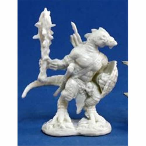 Reaper Miniatures 77155 Bones - Lizardman Warrior Perspective: front