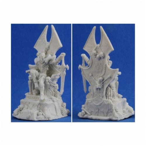 Reaper Miniatures REM77201 Bones-Dragoth Defiler Lich on Throne Perspective: front