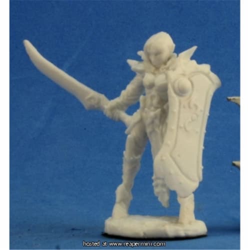 Reaper Miniatures REM77204 25mm Scale Cassiata, Female Anti-Paladin - Bones Perspective: front