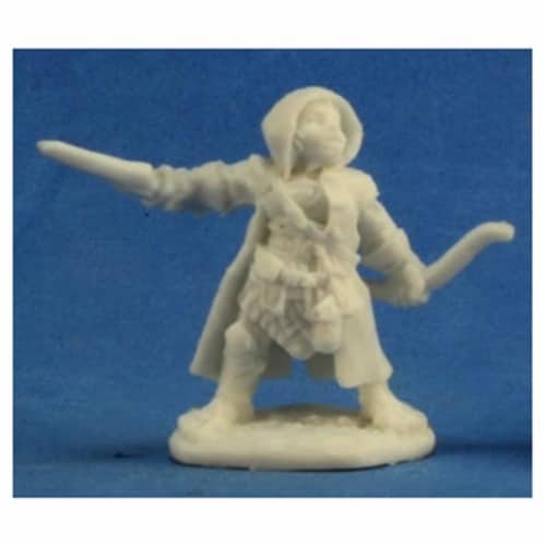 Reaper Miniatures REM77218 Bones-Woody, Halfling Ranger Perspective: front