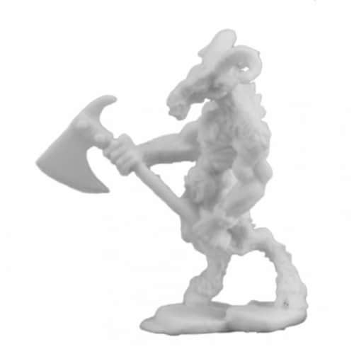 Reaper REM77252 Bones Beastman Warrior 1 Miniature Figures Perspective: front