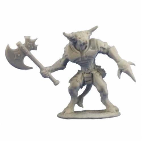 Reaper REM77255 Bronzeheart Minotaur Hero Bones Miniature Figures Perspective: front