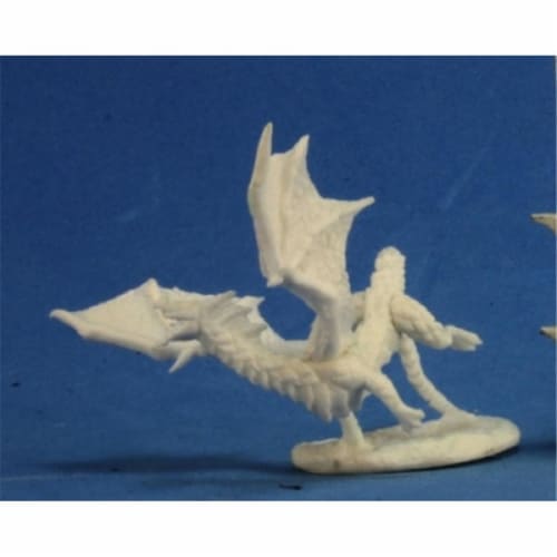 Reaper Miniatures REM77273 Bones-Dragon Hatchling, Black Perspective: front