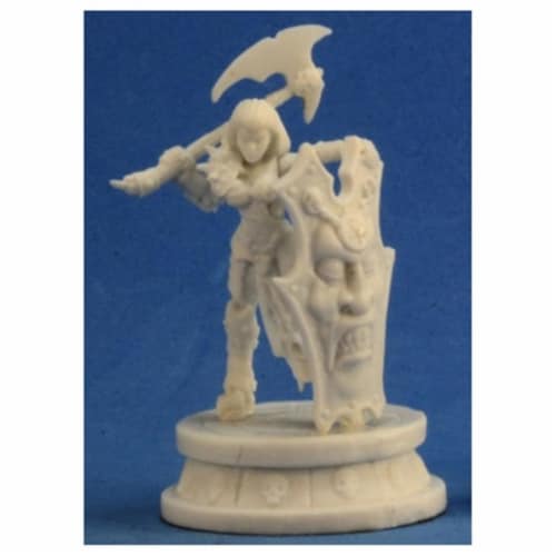 Reaper Miniatures REM77299 Bones Female Antipaladin Miniature Reaper Perspective: front