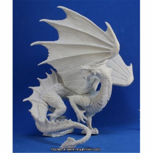 Reaper Miniatures  25mm Scale Blightfang&#44; Forest Dragon - Bones Perspective: front