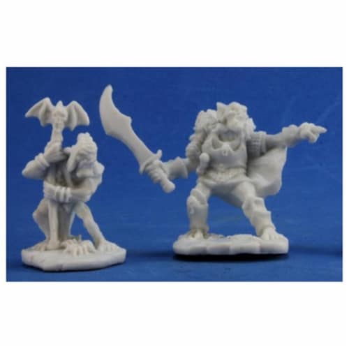 Reaper REM77349 Bones Goblin Command Miniature - 2 Count Perspective: front