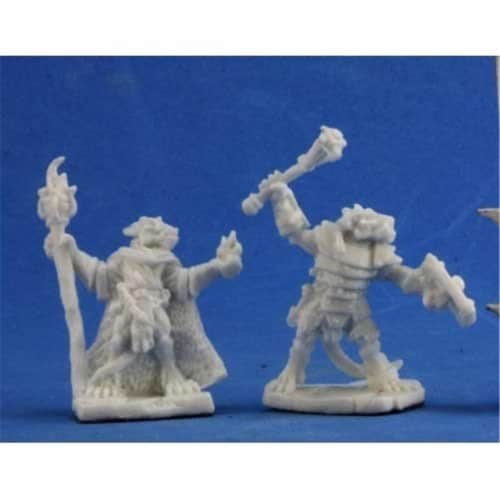 Reaper Miniatures REM77350 Bones-Kobold Leaders 2 Perspective: front