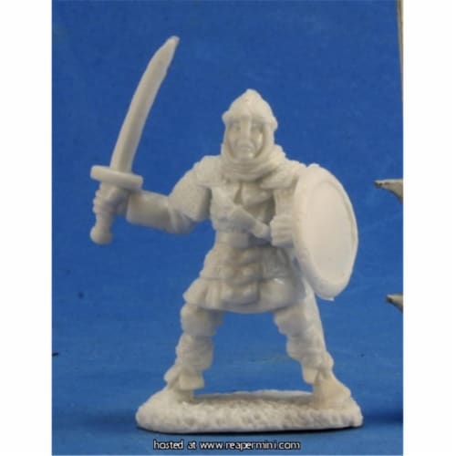 Reaper Miniatures REM77356 25mm Scale Anhurian Swordsman, Jim Johnson - Pack of 3 Perspective: front