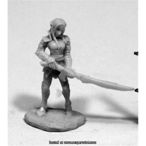 Reaper Miniatures REM77409 25mm Scale Fiara, Elf Heroine - Werner Klocke Perspective: front
