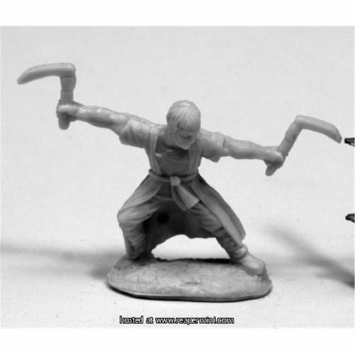 Reaper Miniatures REM77421 25mm Scale Jade Tiger, Monk - James Van Schaik Perspective: front