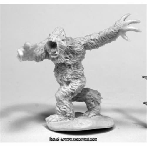 Wooden Yeti Figurine