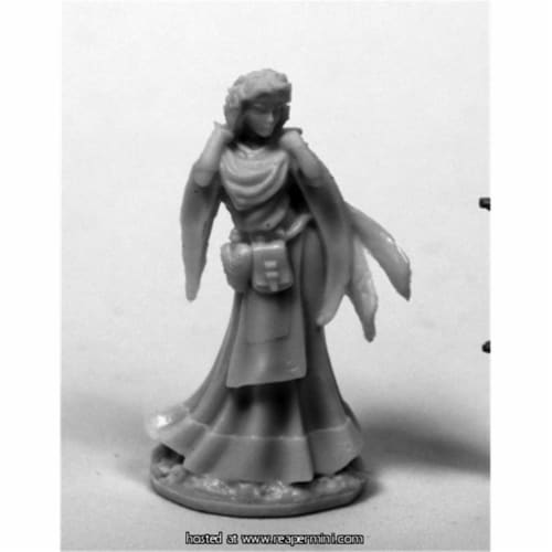 Reaper Miniatures REM77441 25mm Scale Ostarzha, Elf Cleric - Bobby Jackson Perspective: front